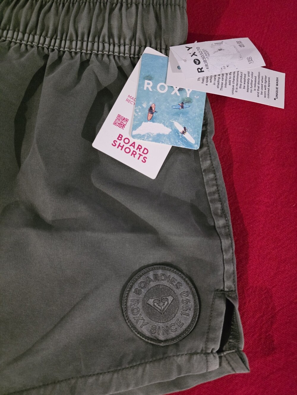 Roxy Women’s Olive Green Board Shorts - Picture 4 of 4